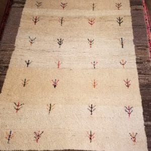 Image of 3x5 Persian Gabbeh Rug with Good Crops Pattern