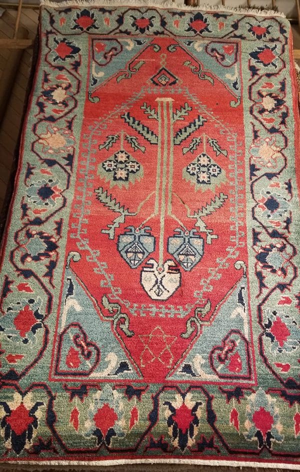 Image of approximately 3X5 Persian Lori Rug with Tree of Life Design