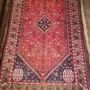 Image of 4x6 Persian Mahal rug. Pattern is Tiny Rosette with Flowers All Over