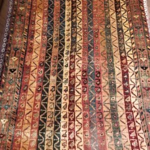 Image of approximately 3x5 Persian QashQai Gabbeh in ChiChi Pattern
