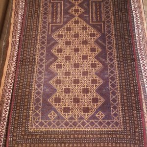Image of 3X5 rug with Pray To The Temple Design