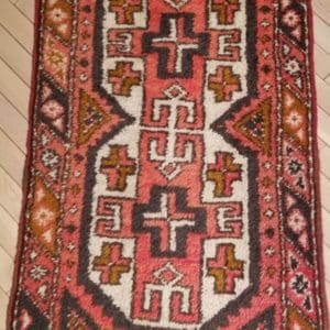 Image of Turkish Icivics Rug - Double Cross with Accents