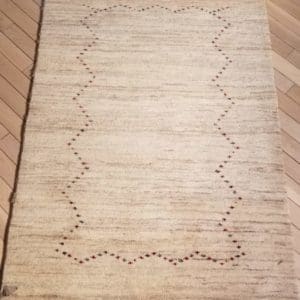 Image of Persian Gabbeh Rug - Undyed Sheep's wool with Baby Rosettes